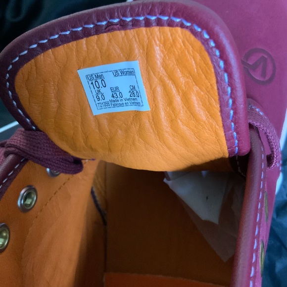 VANS  X LQQK Og Chukka Boot Lx CircleV/Burgandy  Men’s Size 10 - Picture 6 of 8